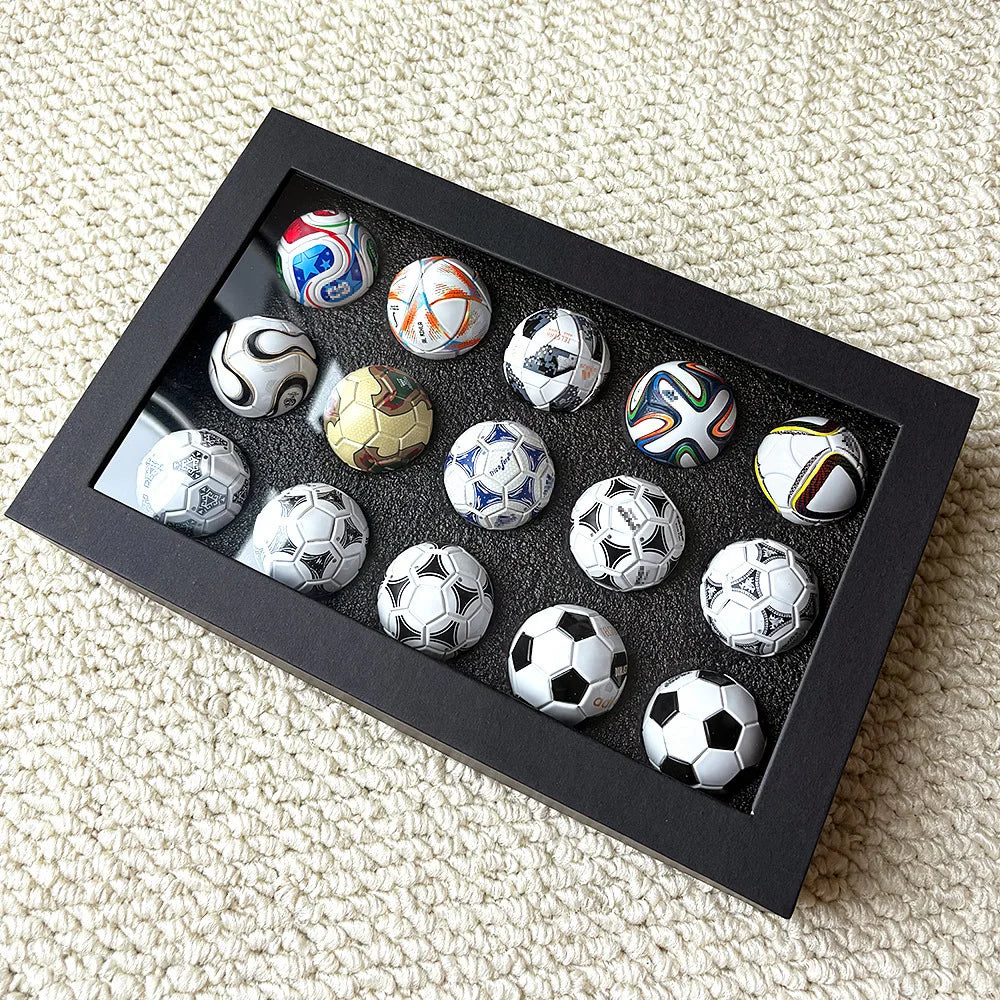 Mini Football Collectible Set – 15-Piece Fan Display Models