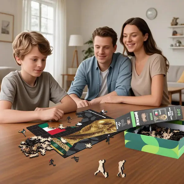 Football Fan Wooden Puzzle – 200-Piece Match Day Keepsake