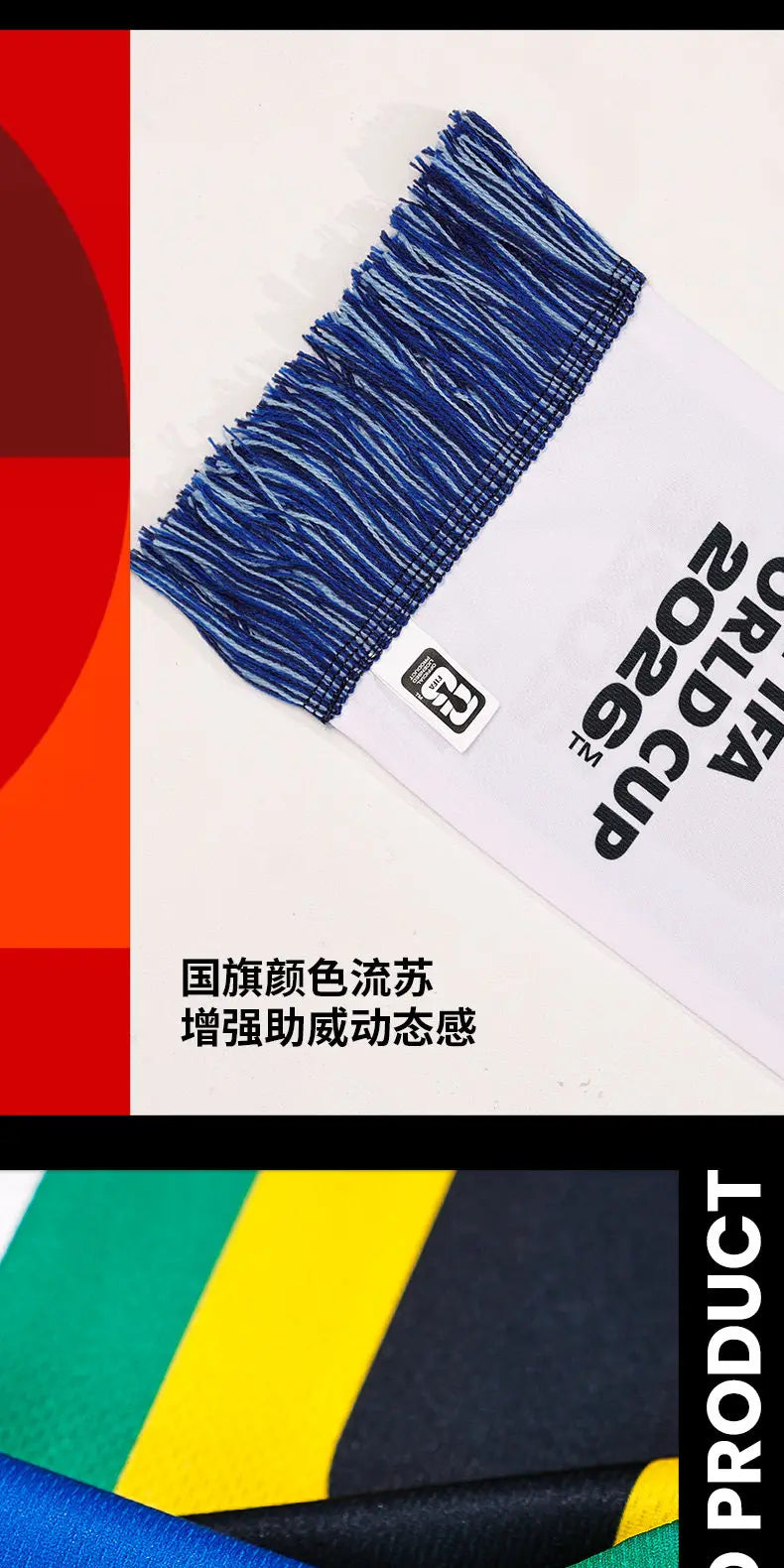 Football Fan Scarf – Stadium Cheer Scarf for Match Day