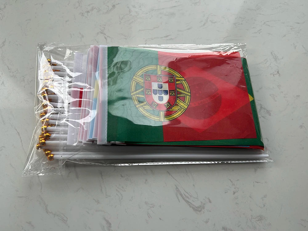 Football Fan Flag Bunting Set – 48 Country Flags for Stadium & Party Décor