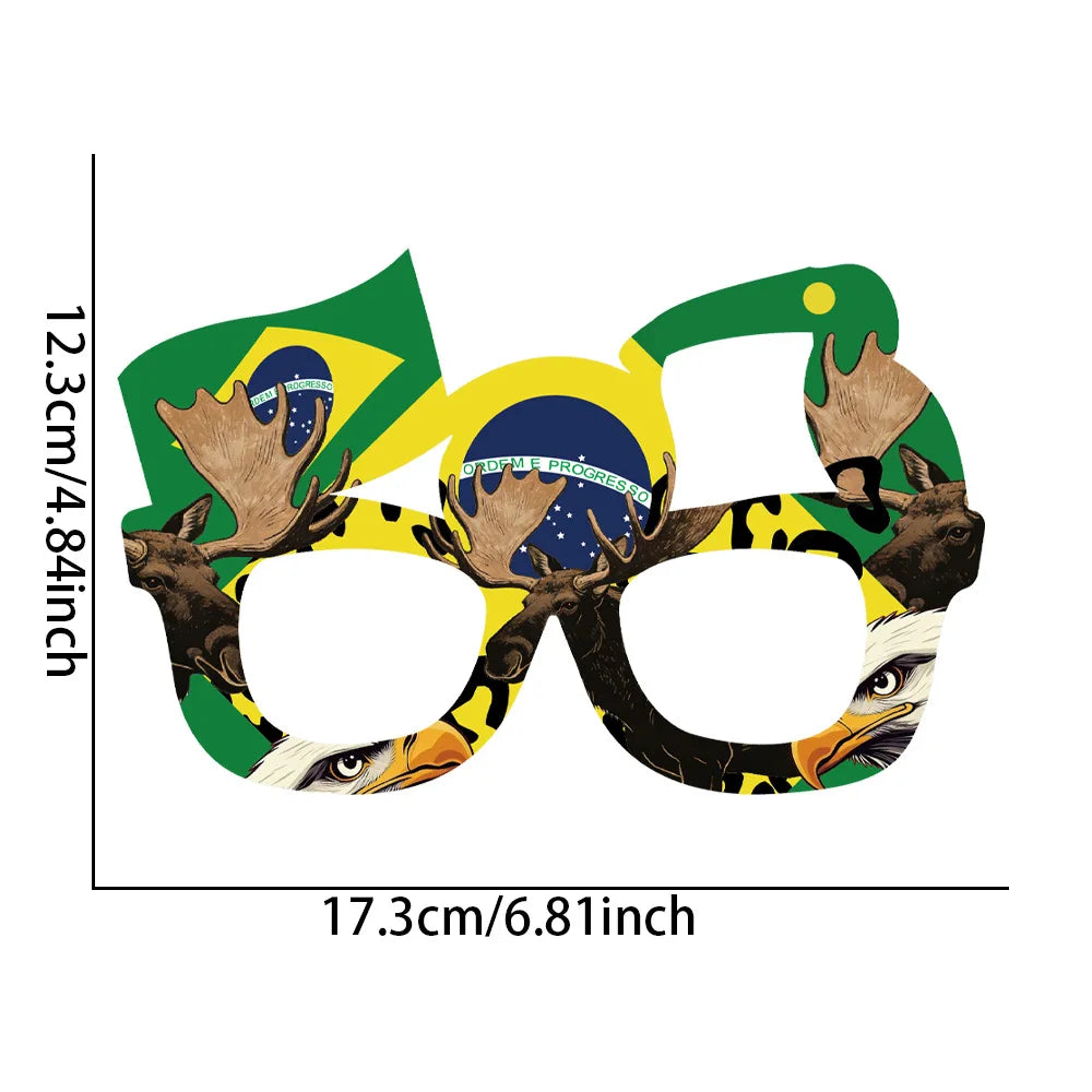 Football Fan Eyeglass Frames – Novelty Cheering Props for Match Day