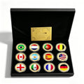 3D Gold Football Commemorative Coins – Collector’s Souvenir Set