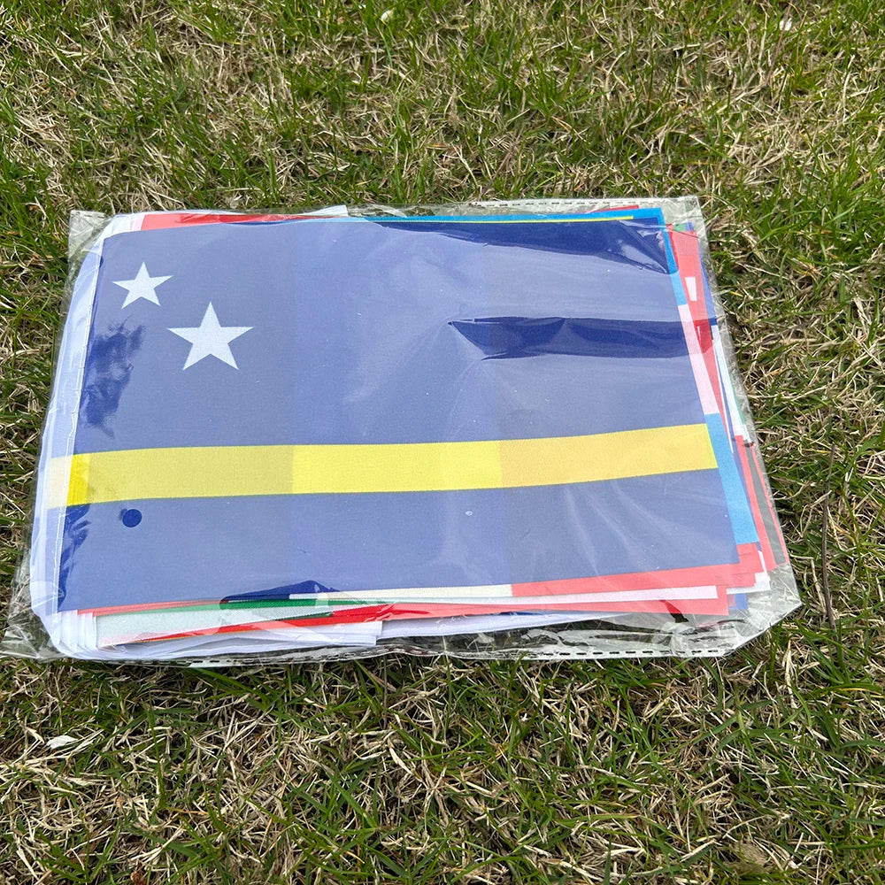 Football Fan Flag Bunting Set – 48 Country Flags for Stadium & Party Décor