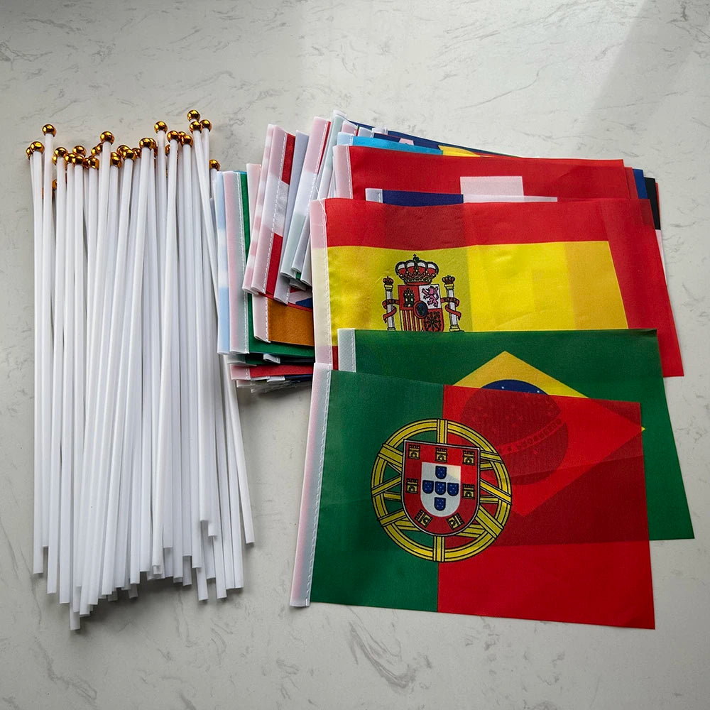Football Fan Flag Bunting Set – 48 Country Flags for Stadium & Party Décor