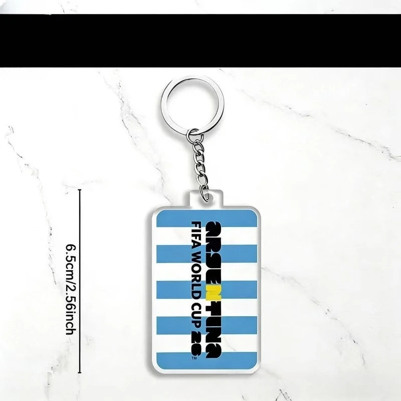 Football Fan Keychain – Acrylic Sport Pendant Bag Charm