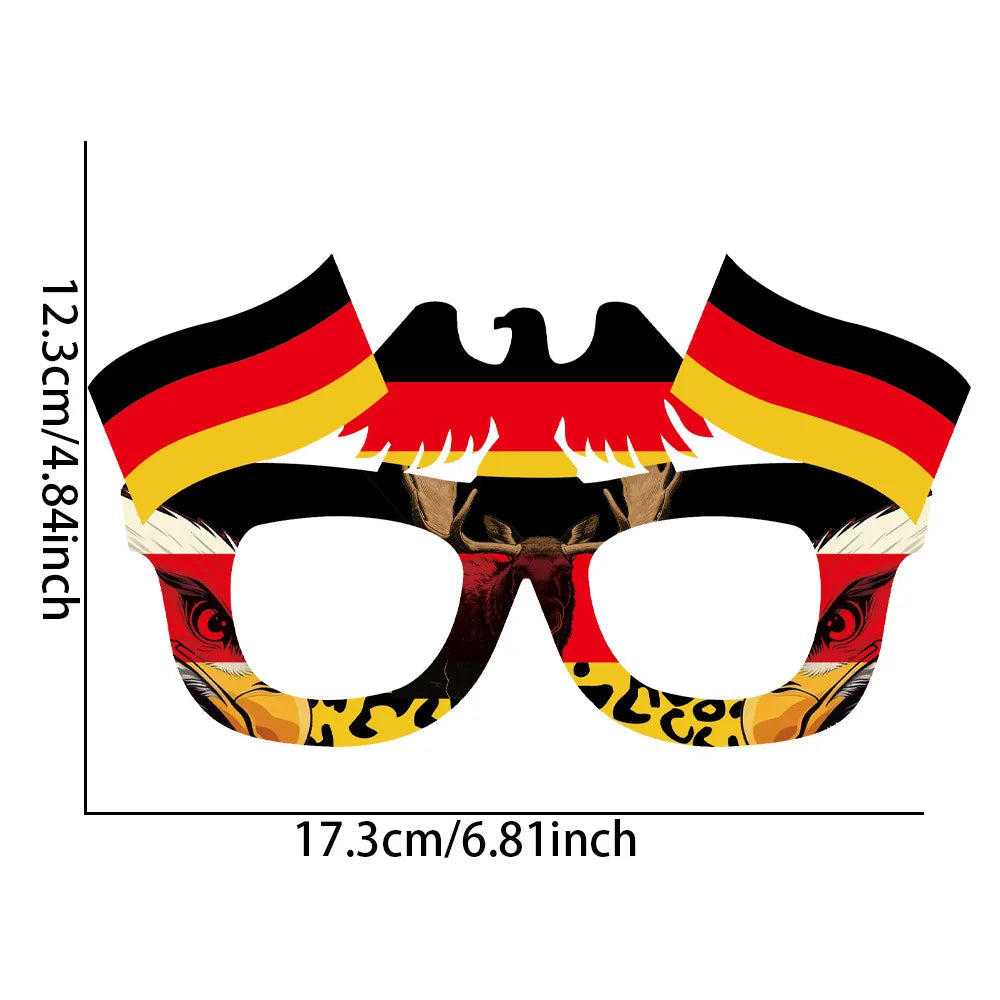 Football Fan Eyeglass Frames – Novelty Cheering Props for Match Day