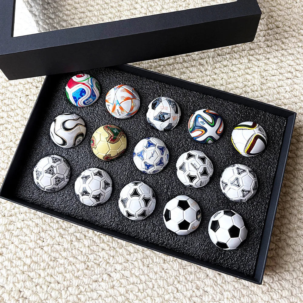 Mini Football Collectible Set – 15-Piece Fan Display Models