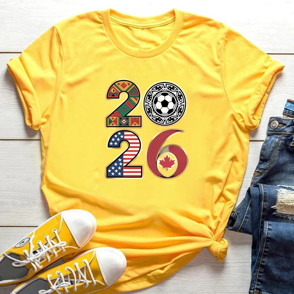 2026 Soccer World Tournament T-shirt International Game Day Tee USA Canada Mexico Football Host Countries Shirt Cool Fans Gift