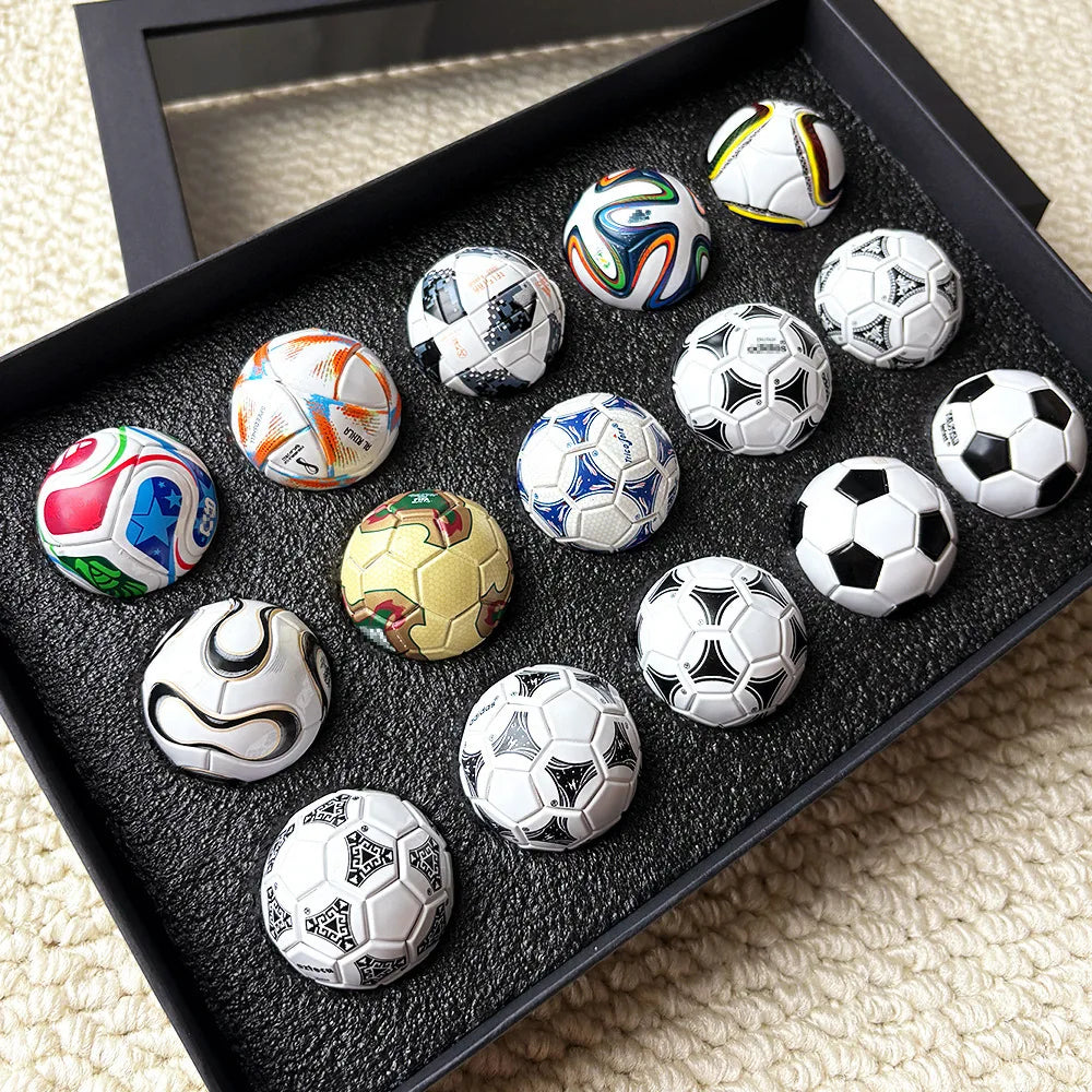 Mini Football Collectible Set – 15-Piece Fan Display Models