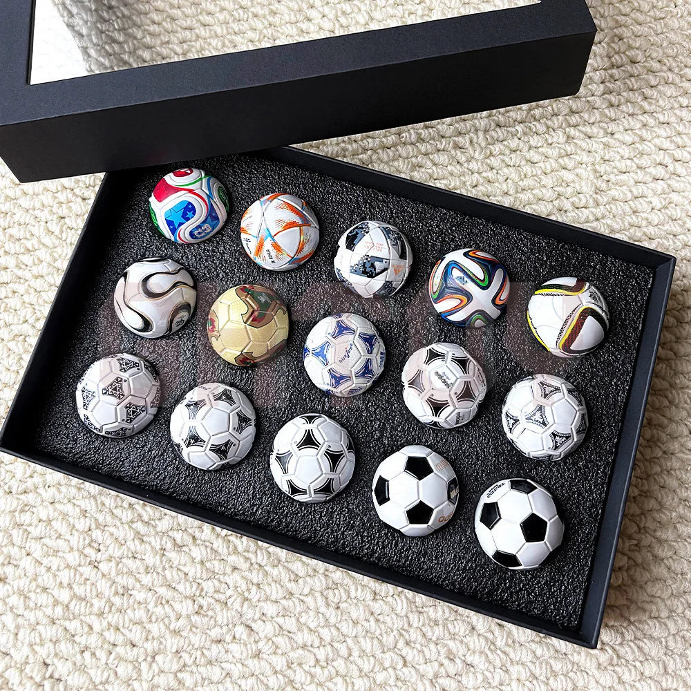 Mini Football Collectible Set – 15-Piece Fan Display Models